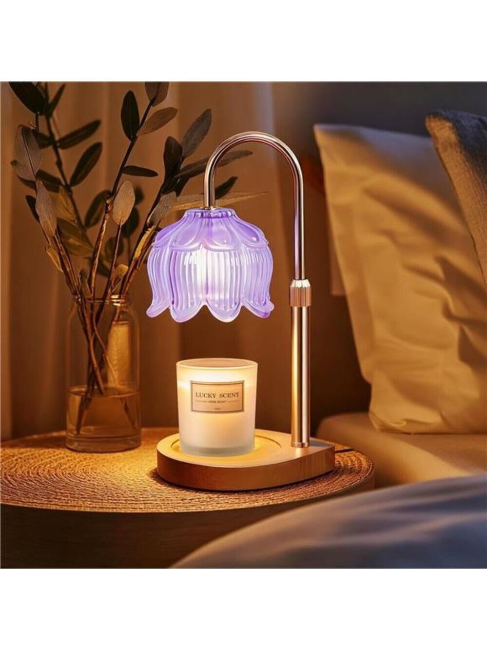 Candle Warmer Lamp Dimmable Wax Melter Jar Candle Lamp Adjustable Home Decor